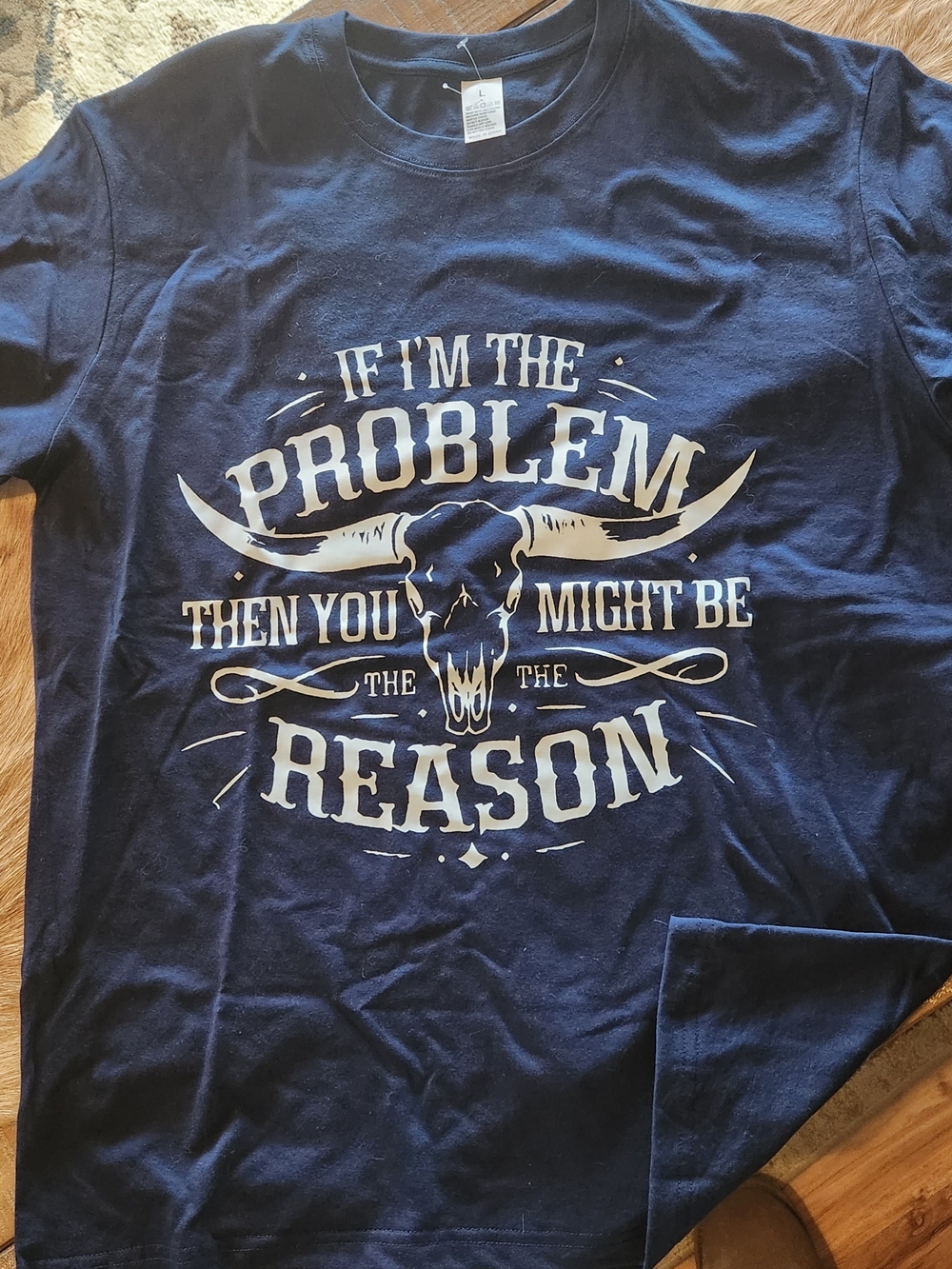 If I'm The Problem Graphic Tee - Navy